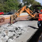 Iniciaron en Xalapa; trabajos de pavimentación de concreto hidráulico en Avenida Lázaro Cárdenas