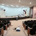 Supervisa presidente de la Jucopo trabajos de mantenimiento al inmueble del Congreso