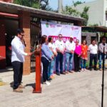 Inaugura CAEV línea de conducción de agua potable en Naranjos; beneficiará a más de 500 familias