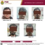 En Jáltipan, cinco detenidos en flagrancia con armas, presunta droga y equipo táctico como resultado de despliegue operativo